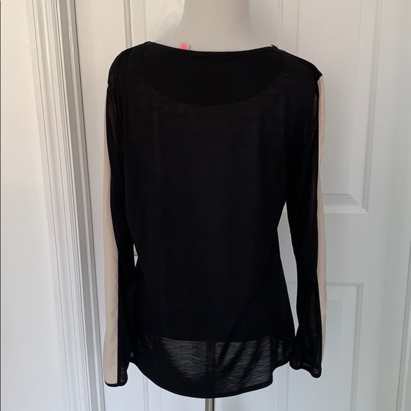 Ted Baker Black Blouse w/Blush Sleeve - Picture 5 of 6